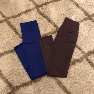 Two pair of Fabletics leggings.